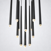Zitay Round Tapered Tubular Chandelier 24