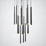 Zitay Round Tapered Tubular Chandelier 24