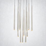 Zitay Round Tapered Tubular Chandelier 24