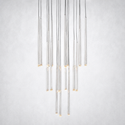 Zitay Round Tapered Tubular Chandelier 30