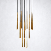 Zitay Round Tapered Tubular Chandelier 30