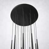 Zitay Round Tapered Tubular Chandelier 30