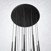 Zitay Round Tapered Tubular Chandelier 30