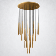 Zitay Shower Round Tapered Tubular Chandelier 48