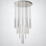 Zitay Shower Round Tapered Tubular Chandelier 48
