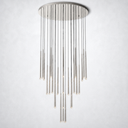 Zitay Shower Round Tapered Tubular Chandelier 48