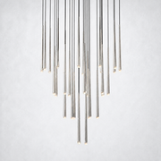Zitay Shower Round Tapered Tubular Chandelier 48