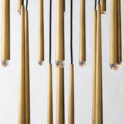Zitay Shower Round Tapered Tubular Chandelier 48
