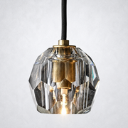 Kristing Smoke Cristal Glass Cord Pendant