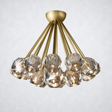 Kristing Crystal Clear Glass Flushmount 24