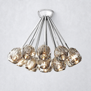 Kristing Crystal Clear Glass Flushmount 24