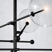 Lecia Glass Globe Pendant Chandelier 55''