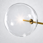 Lecia Glass Globe Pendant Chandelier 55''