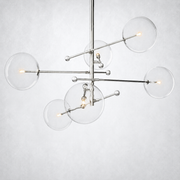 Lecia Glass Globe Pendant Chandelier 55''