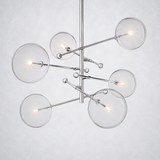 Lecia Glass Globe Pendant Chandelier 55''