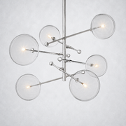 Lecia Glass Globe Pendant Chandelier 55''