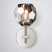 Kristing Smoke Glass Sconce