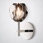 Kristing Smoke Glass Sconce