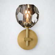 Kristing Smoke Glass Sconce