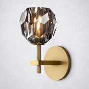 Kristing Smoke Glass Sconce