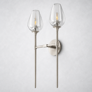 Tulip Glass Double Wall Sconce