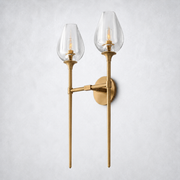 Tulip Glass Double Wall Sconce