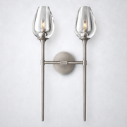 Tulip Glass Double Wall Sconce