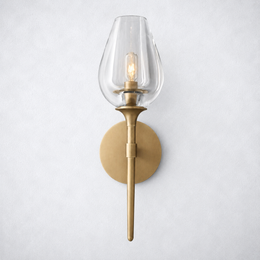 Tulip Glass Single Sconce