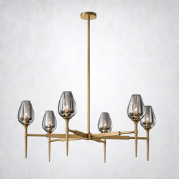 Tulip Round Chandelier 42''