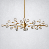 Kristing Clear Crystal Oval Chandelier 72