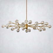 Kristing Clear Crystal Oval Chandelier 72