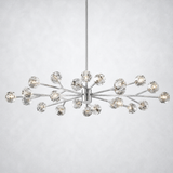 Kristing Clear Crystal Oval Chandelier 72