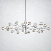 Kristing Clear Crystal Oval Chandelier 72