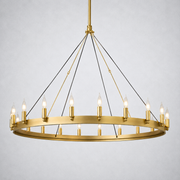 Camino Vintage Candelabra Round Chandelier