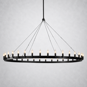 Camino Vintage Candelabra Round Chandelier