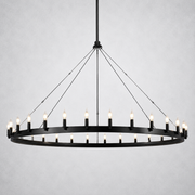 Camino Vintage Candelabra Round Chandelier