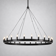 Camino Vintage Candelabra Round Chandelier
