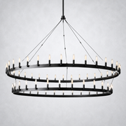 Camino Vintage Filament 2-Tier Chandelier