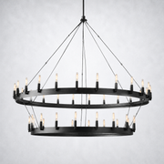 Camino Vintage Filament 2-Tier Chandelier