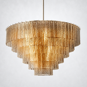 Cansity Glass Round Chandelier