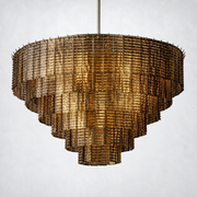 Cansity Glass Round Chandelier