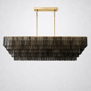 Cansity Glass Rectangle Chandelier