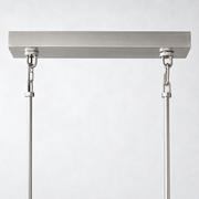 Cansity Glass Rectangle Chandelier