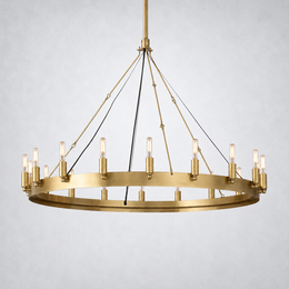 Camino Vintage Filament Round Chandelier