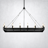 Camino Vintage Filament Rectangular Chandelier