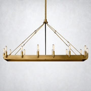 Camino Vintage Filament Rectangular Chandelier