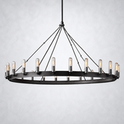 Camino Vintage Filament Outdoor Round Chandelier