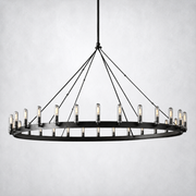 Camino Vintage Filament Outdoor Round Chandelier