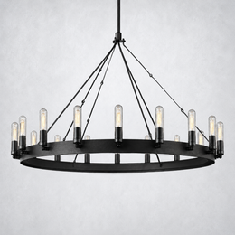 Camino Vintage Filament Outdoor Round Chandelier