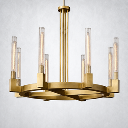 Daneil Glass Round Chandelier 36